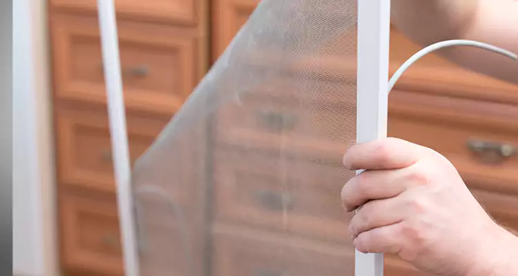 Privacy Mesh Screen Door Installation in Lake Worth, FL